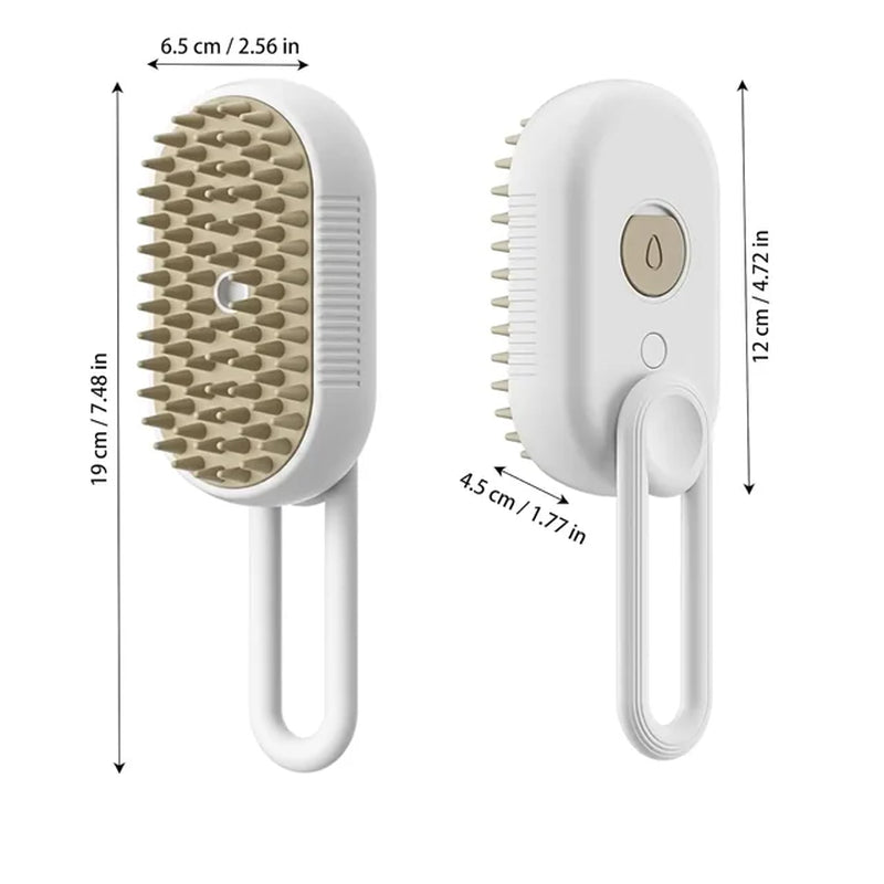 Grooming Supplies - Pet Steam Brush for Shedding 3 in 1
