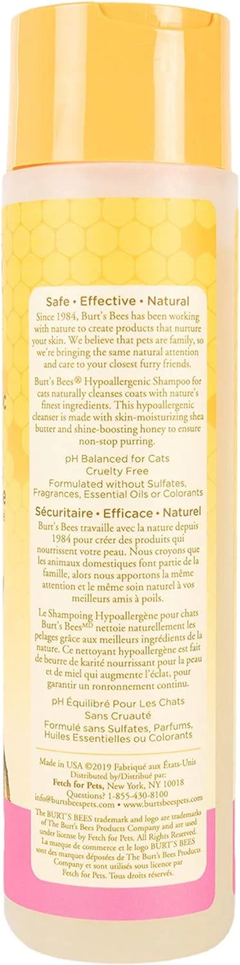 Grooming Supplies - Hypoallergenic Cat Shampoo Infused with Shea Butter and Honey