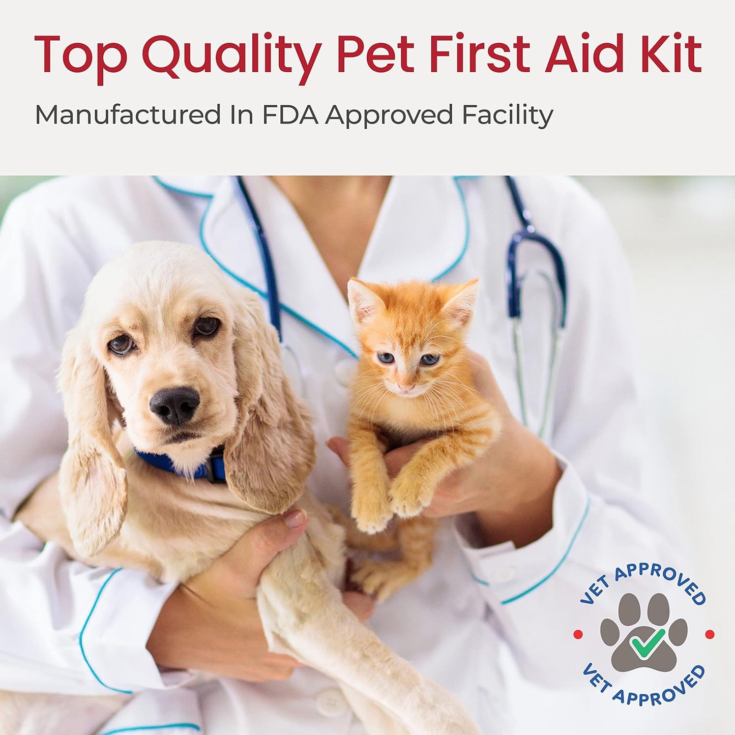 Travel Accessories - Dog First Aid Kit for Travel | Vet Approved Pet First Aid Supplies