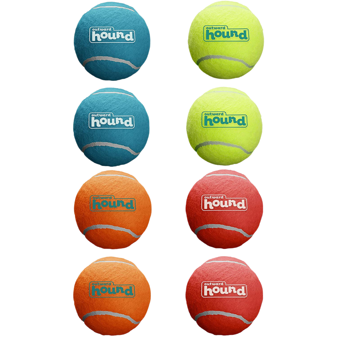 Toy- Squeaker Ballz Fetch Dog Toy, 8- Pack