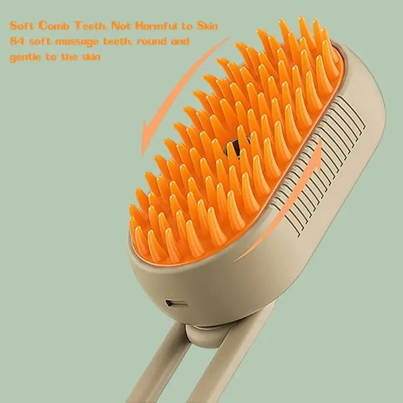 Grooming Supplies - Pet Steam Brush for Shedding 3 in 1