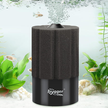 Filtration Systems - Aquarium Sponge Filter, 55~125 Gallon Fish Tank Filter for Breeding Fry Shrimp Snails Betta Air-Powered Filter with Reusable Biochemical Ball & Spare Sponge Foam Filter