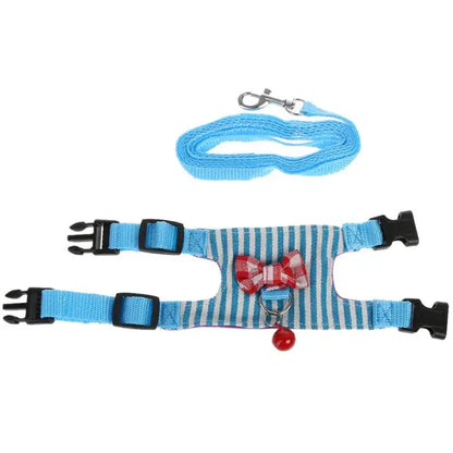 Collars, Leashes, and Harnesses -  Harness Leash Set for Ferret Guinea Pig Small Pet Chest Strap