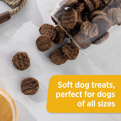 Food Treats - Nutrish Burger Bites Real Meat Dog Treats, Beef Burger with Bison Recipe, 12 Ounces, Grain Free