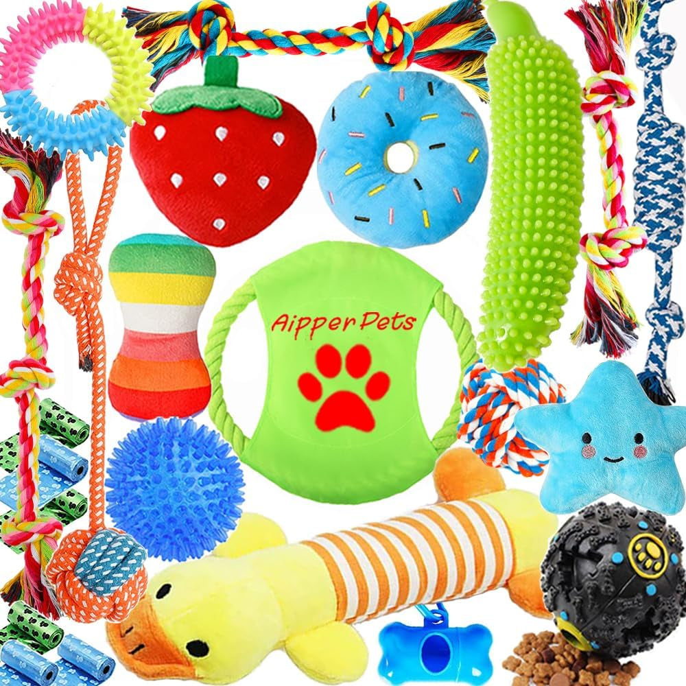  Toy- 23 Pack: Fun, Teeth Cleaning, and Interactive Play