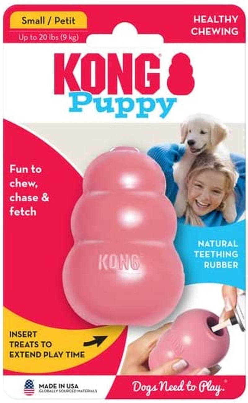 Toy - Puppy Natural Teething Rubber Chew - Pink