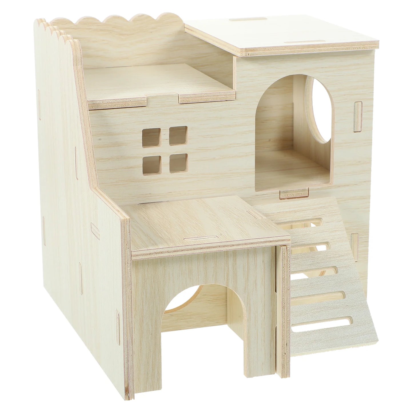 Cages and Habitat Accessories - Guinea Pig Hideout Wear-Resistant Hamster Wooden Hideouts House Cage Rat Houses and Decorative