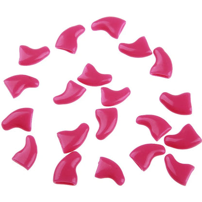 Apparel and Accessories - 20Pcs Silicone Soft Cat Nail Caps - Paw Claw Pet Nail Protectors for Kitten Cat Pet Products