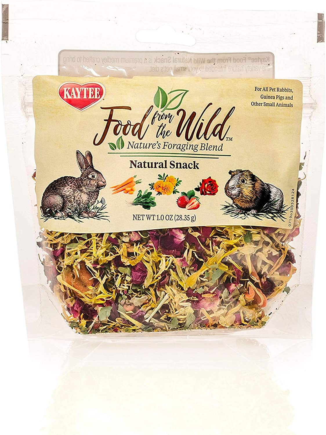 Food Treats - Food from the Wild Natural Snack for Pet Rabbits, Guinea Pigs and Other Small Animals, 1 Ounce