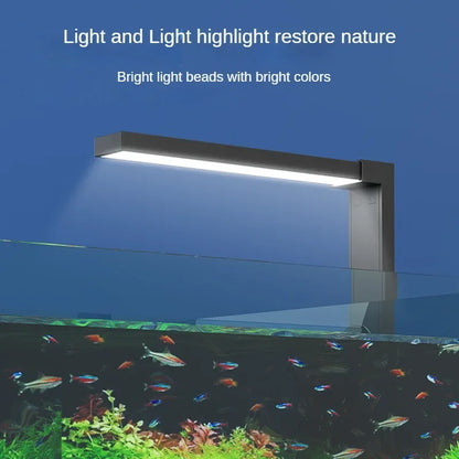 Aquariums and Tanks - Small Fish Tank LED Lamp Fans Your Aquarium Lighting Water Plant Lamp Algae Tank Lamp Fill Light Waterproof Aquarium Lamp