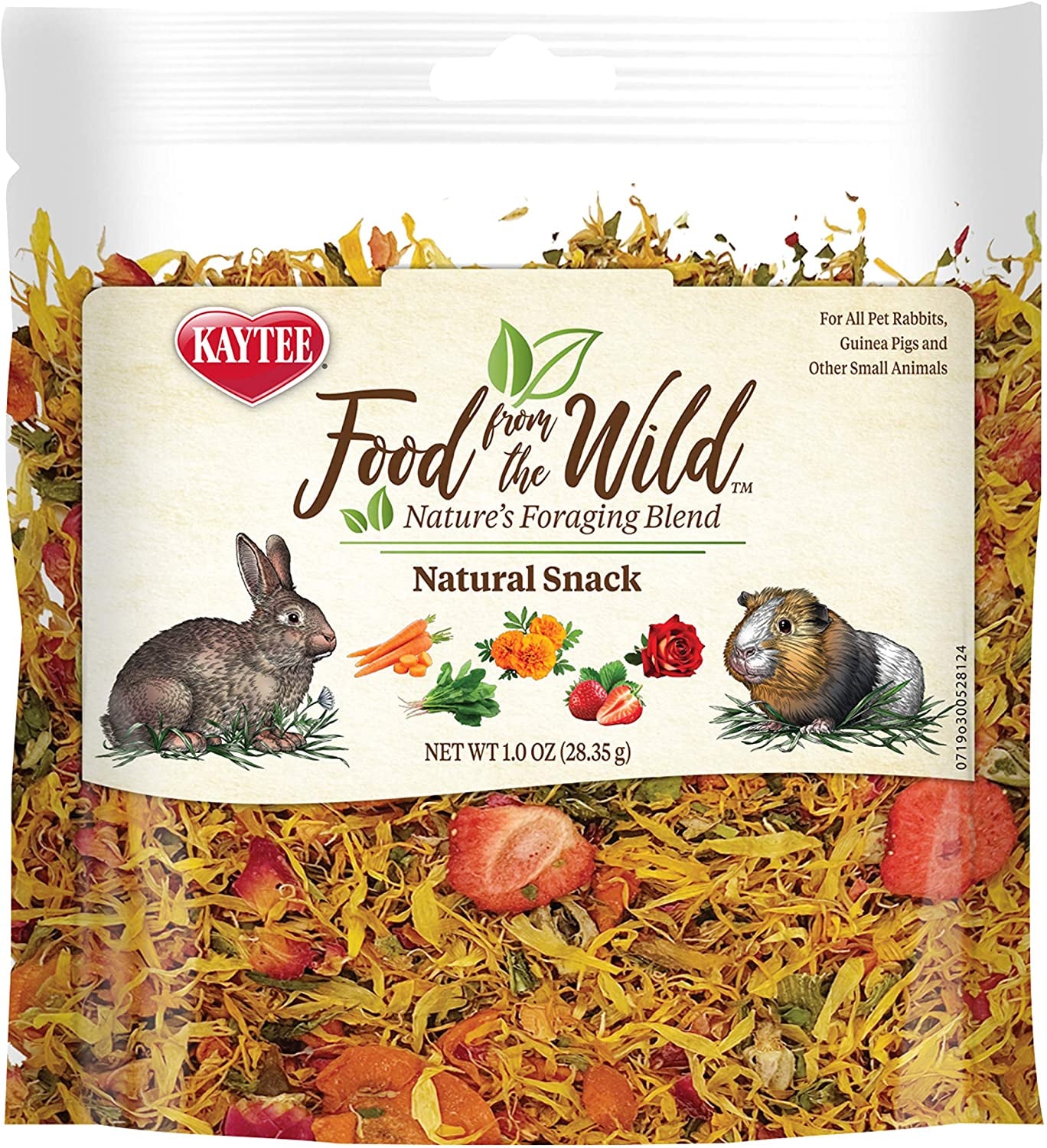 Food Treats - Food from the Wild Natural Snack for Pet Rabbits, Guinea Pigs and Other Small Animals, 1 Ounce