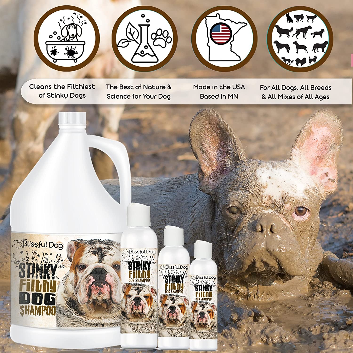 Grooming Supplies - Stinky Filthy Dog Shampoo, 16 Oz