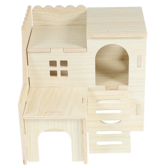 Cages and Habitat Accessories - Guinea Pig Hideout Wear-Resistant Hamster Wooden Hideouts House Cage Rat Houses and Decorative