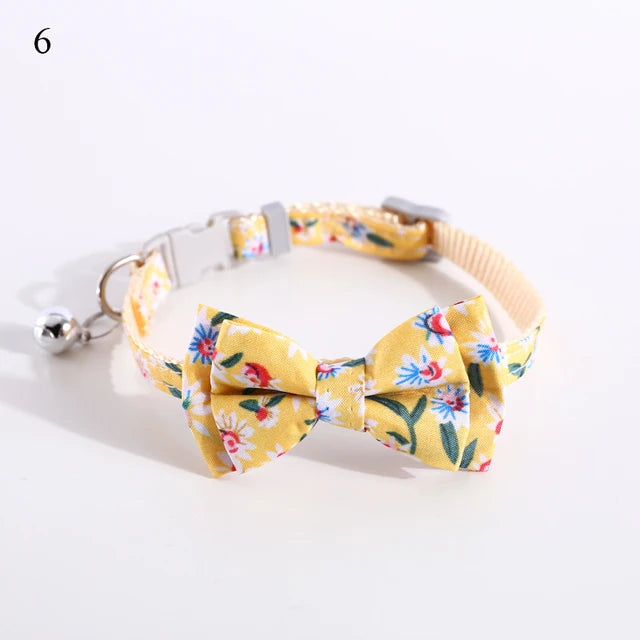 Apparel and Accessories - Plaid Print Pet Bow Tie Collar