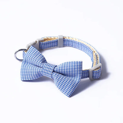 Apparel and Accessories - Plaid Print Pet Bow Tie Collar