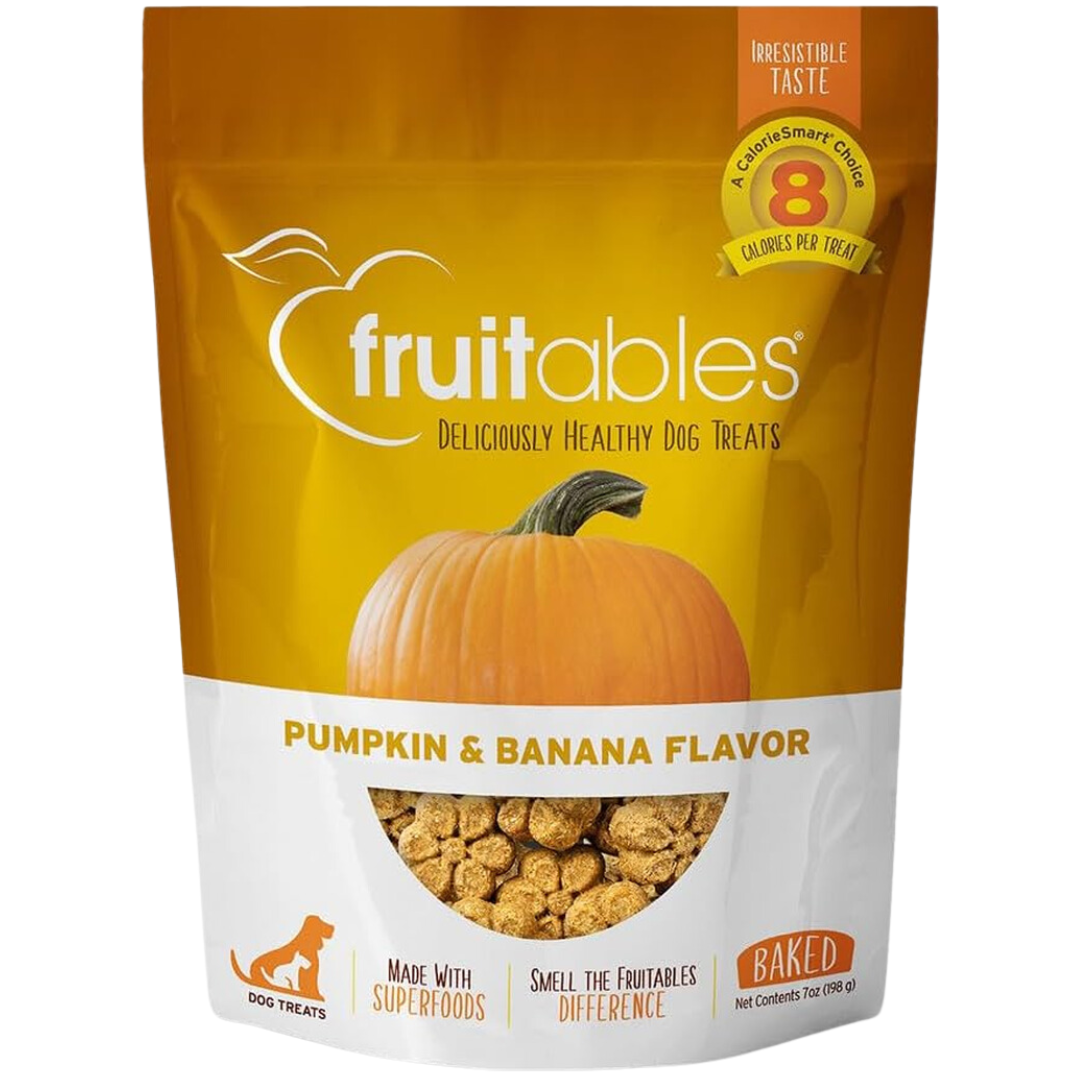 Food Treats - Dog Treats Pumpkin & Banana Flavor, 7 Oz