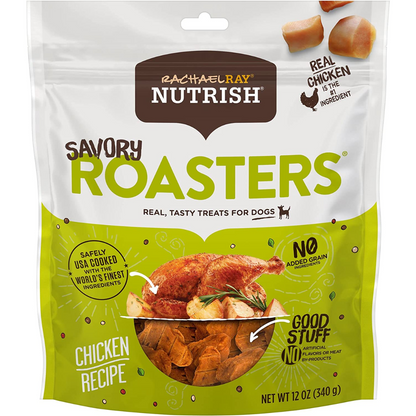 Food Treats - Nutrish Savory Roasters Real Meat Dog Treats, Roasted Chicken Recipe, 12 Ounces, Grain Free