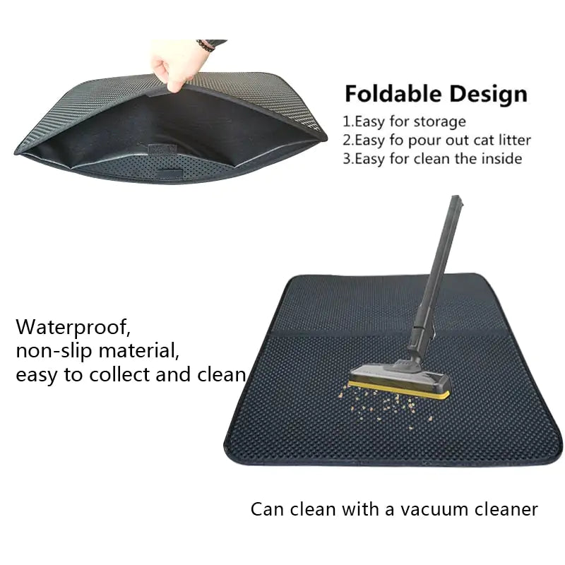 Litter and Litter Accessories - Waterproof and Non-slip Cat Litter Mat