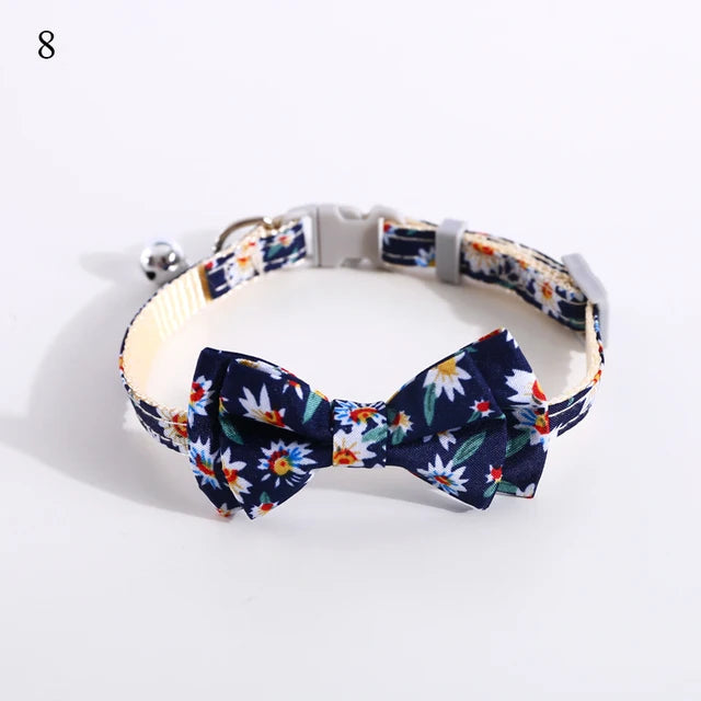 Apparel and Accessories - Plaid Print Pet Bow Tie Collar