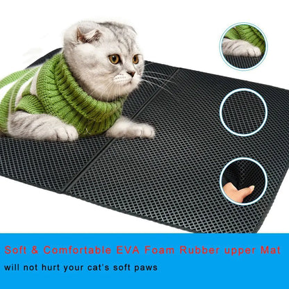 Litter and Litter Accessories - Waterproof and Non-slip Cat Litter Mat