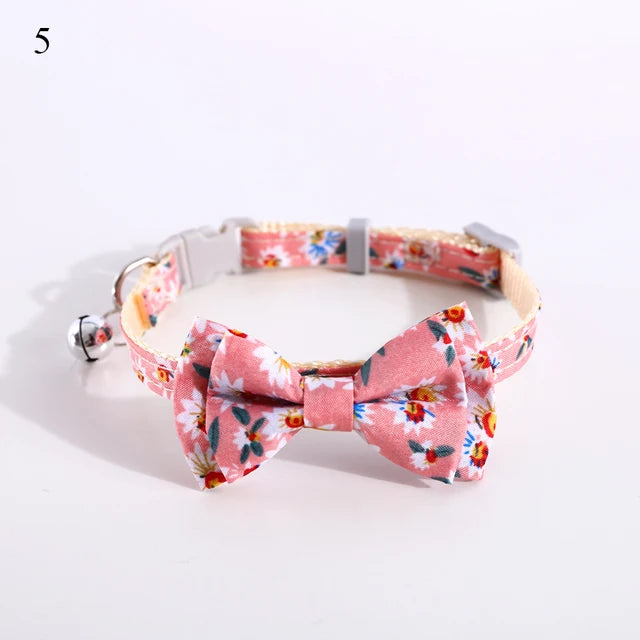 Apparel and Accessories - Plaid Print Pet Bow Tie Collar