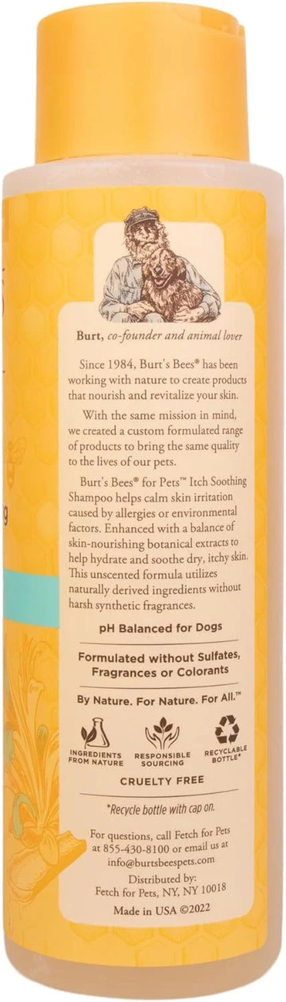 Grooming Supplies - Natural Pet Care Itch Soothing Shampoo with Honeysuckle for Dogs, 16 Oz