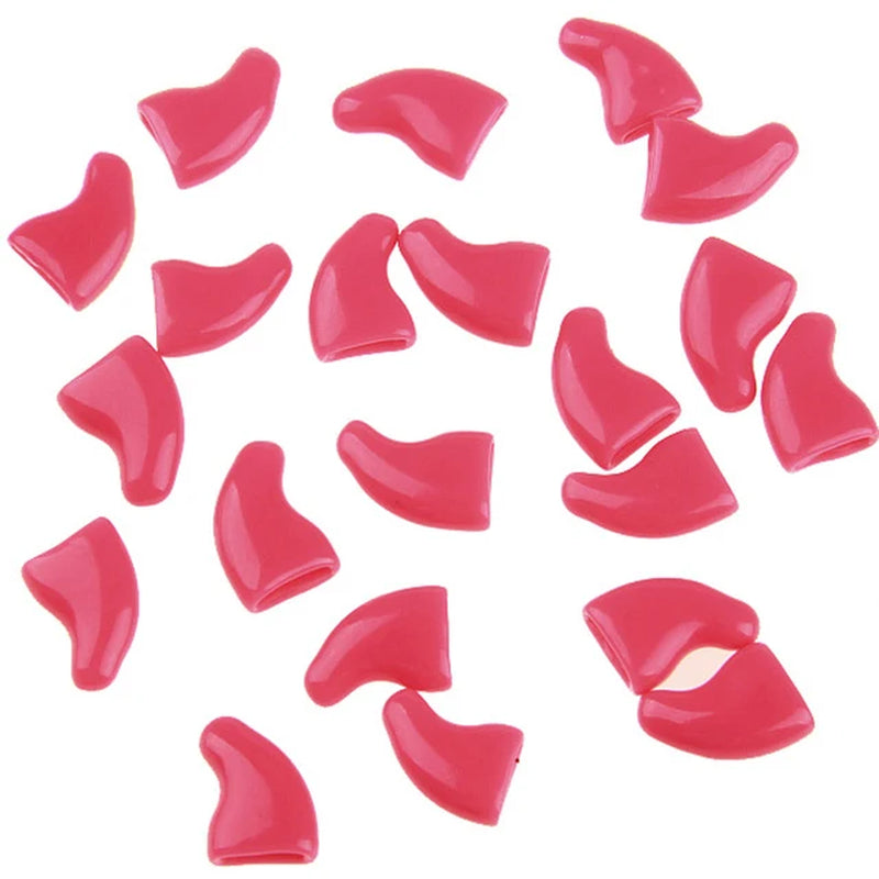 Apparel and Accessories - 20Pcs Silicone Soft Cat Nail Caps - Paw Claw Pet Nail Protectors for Kitten Cat Pet Products