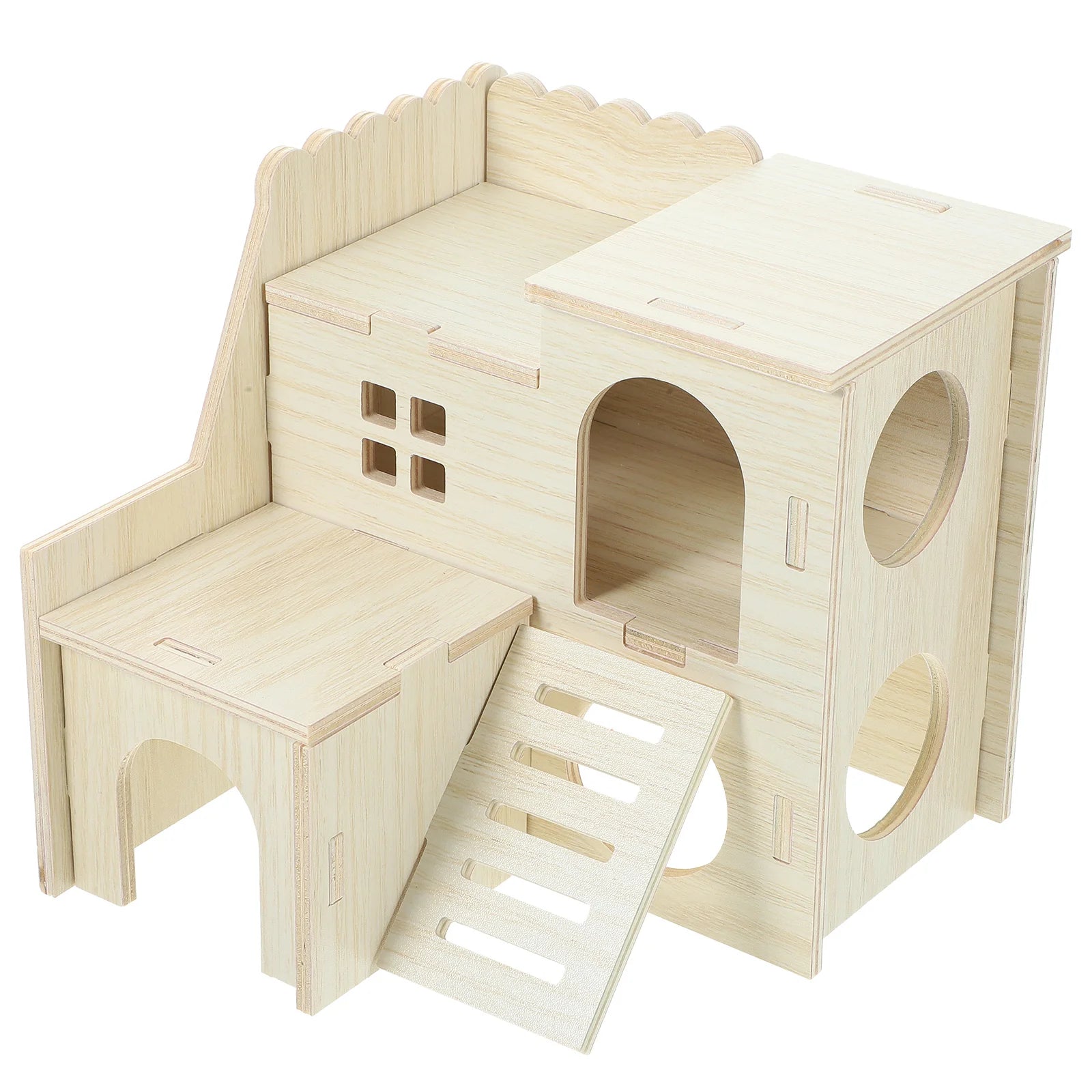 Cages and Habitat Accessories - Guinea Pig Hideout Wear-Resistant Hamster Wooden Hideouts House Cage Rat Houses and Decorative