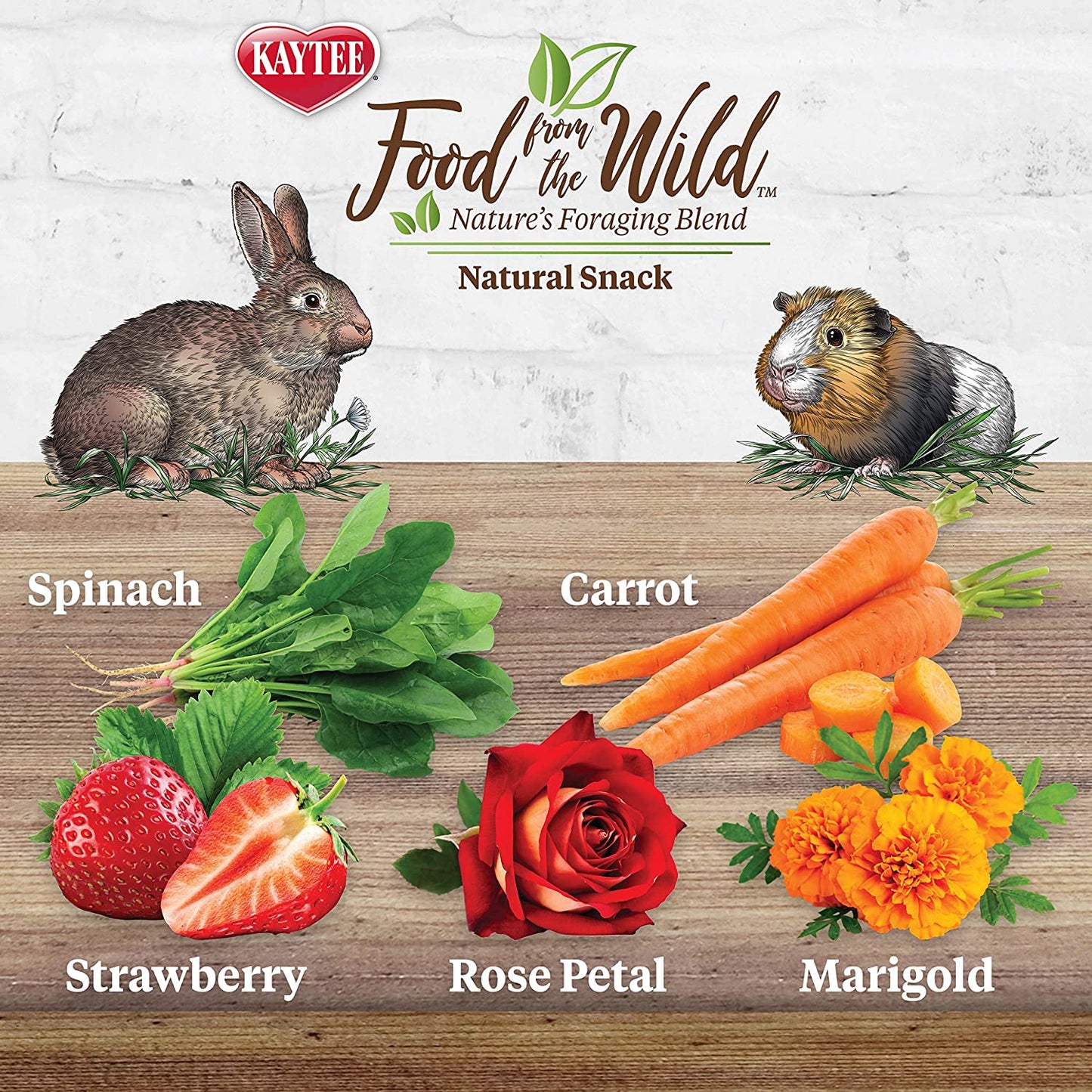 Food Treats - Food from the Wild Natural Snack for Pet Rabbits, Guinea Pigs and Other Small Animals, 1 Ounce