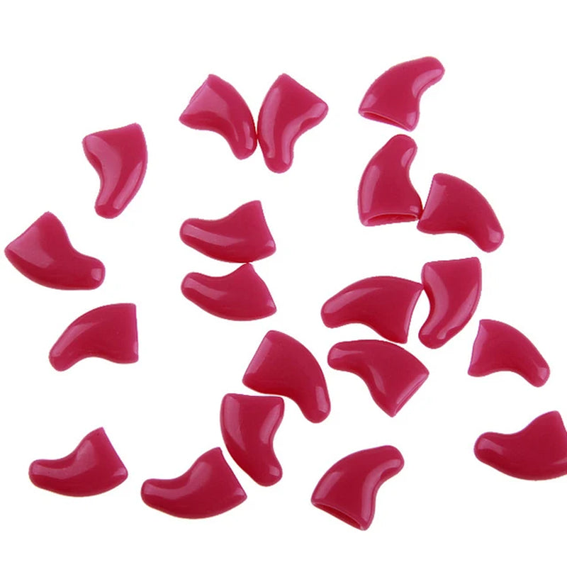 Apparel and Accessories - 20Pcs Silicone Soft Cat Nail Caps - Paw Claw Pet Nail Protectors for Kitten Cat Pet Products