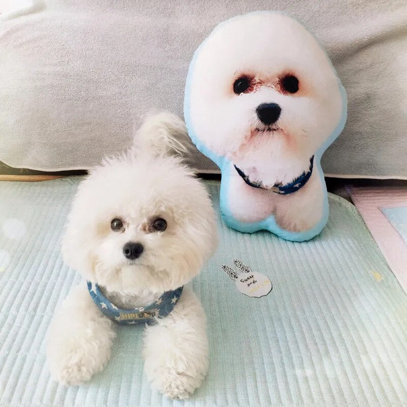 Customized Products - Photo Customization DIY Dog Cushion Pet Plush Toys Dolls Stuffed Animal Cat Pillow Sofa Car Decorative Christmas Present Gift