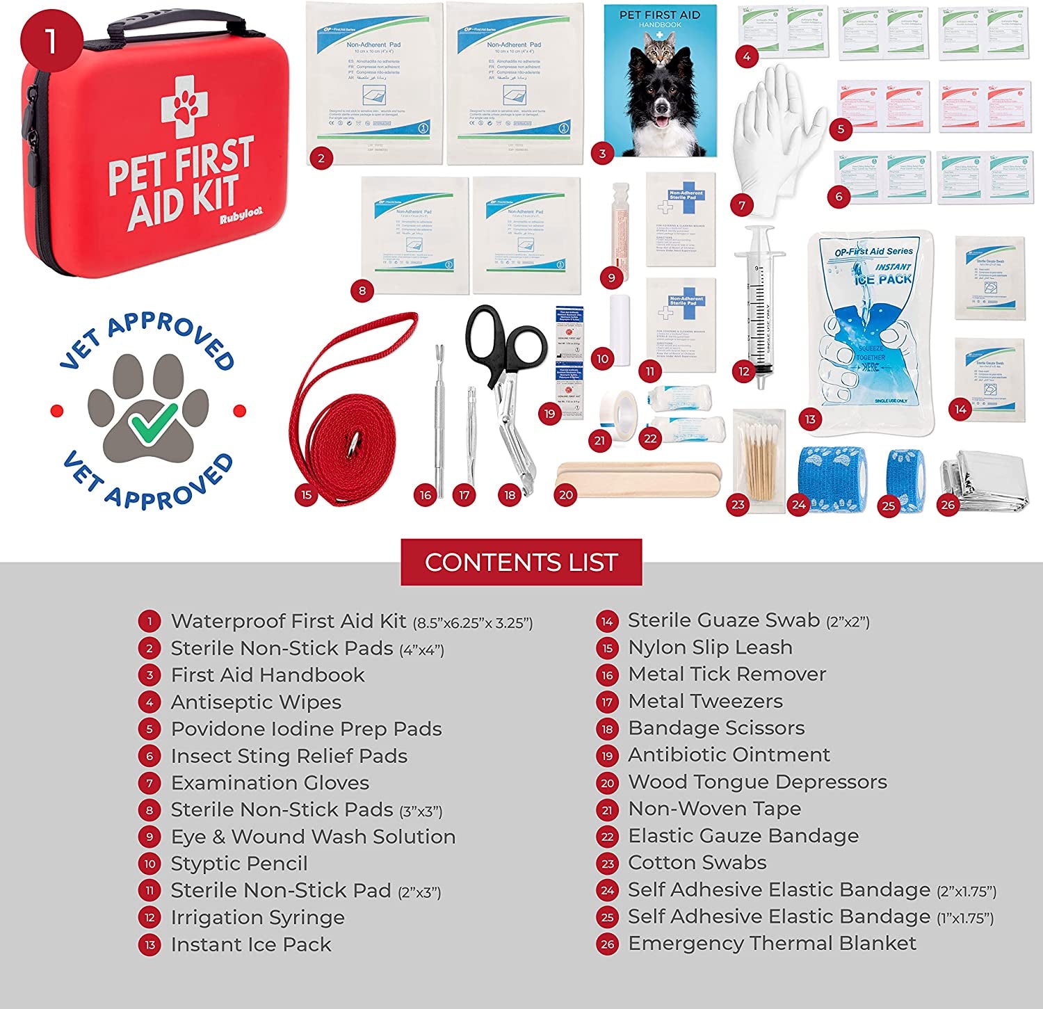 Travel Accessories - First Aid Kit | Vet Approved Pet First Aid Supplies