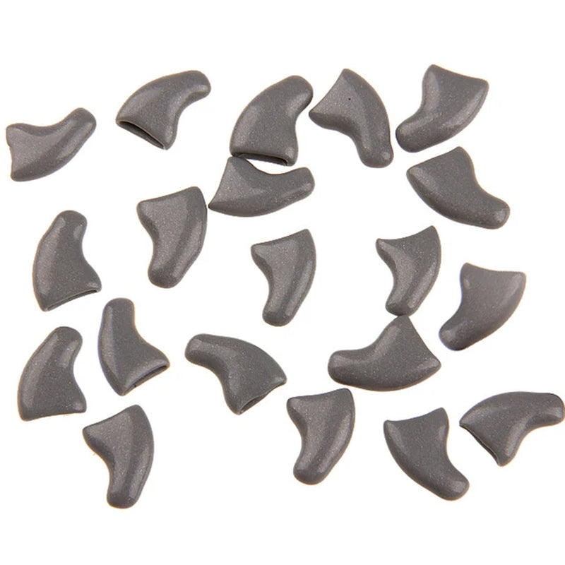 Apparel and Accessories - 20Pcs Silicone Soft Cat Nail Caps - Paw Claw Pet Nail Protectors for Kitten Cat Pet Products