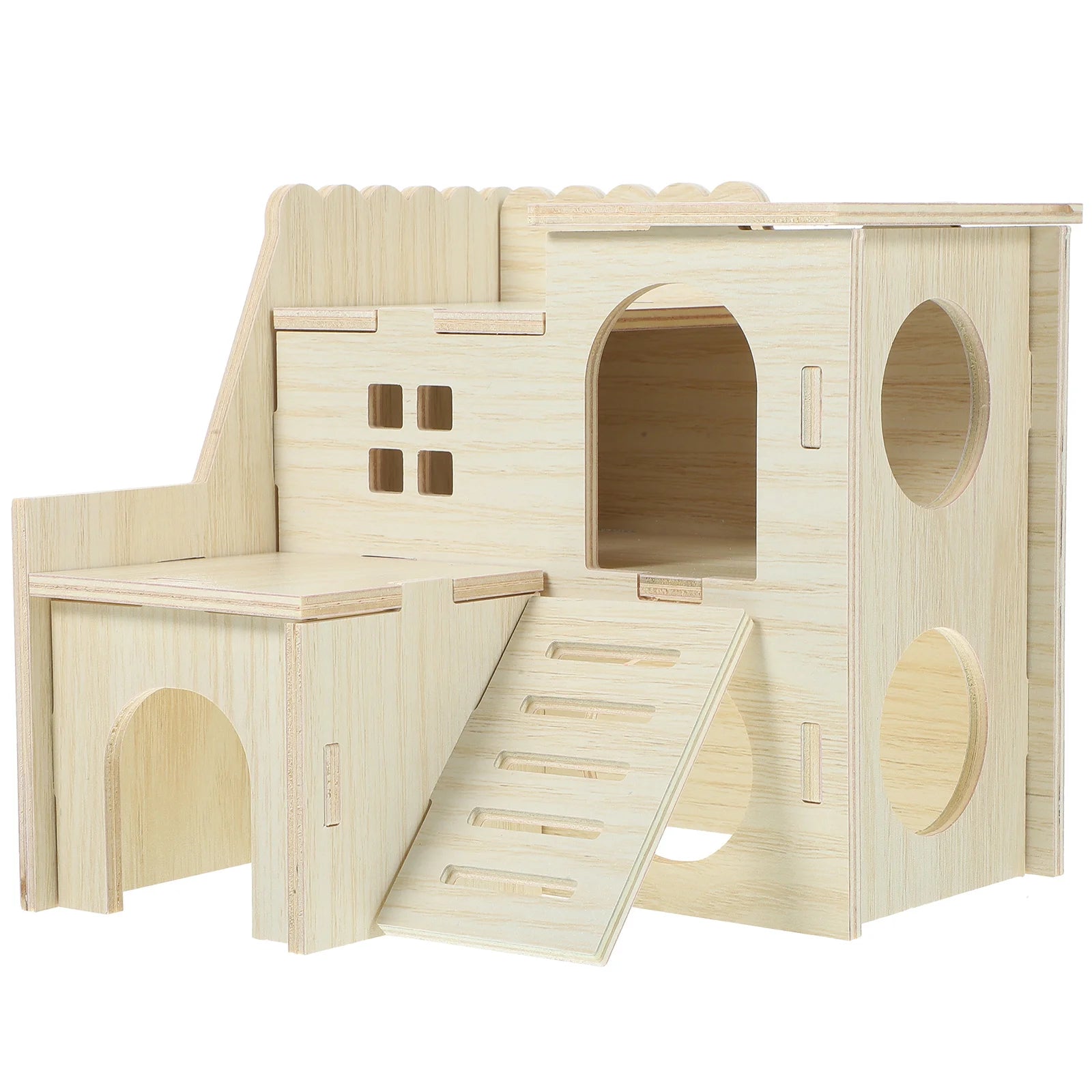 Cages and Habitat Accessories - Guinea Pig Hideout Wear-Resistant Hamster Wooden Hideouts House Cage Rat Houses and Decorative