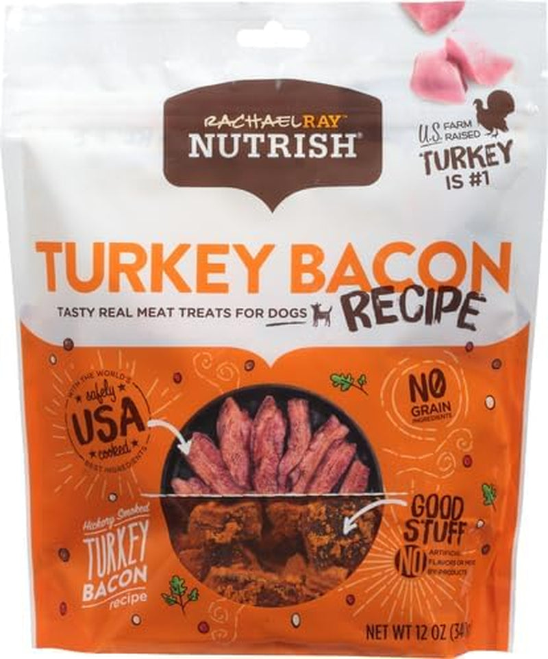 Food Treats - Nutrish Turkey Bites Real Meat Grain Free Dog Treats, Turkey Recipe with Hickory Smoked Bacon Flavor, 12 Ounces (Packaging May Vary)