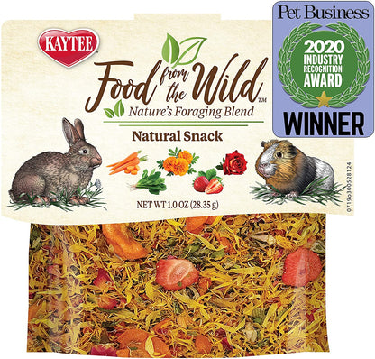 Food Treats - Food from the Wild Natural Snack for Pet Rabbits, Guinea Pigs and Other Small Animals, 1 Ounce