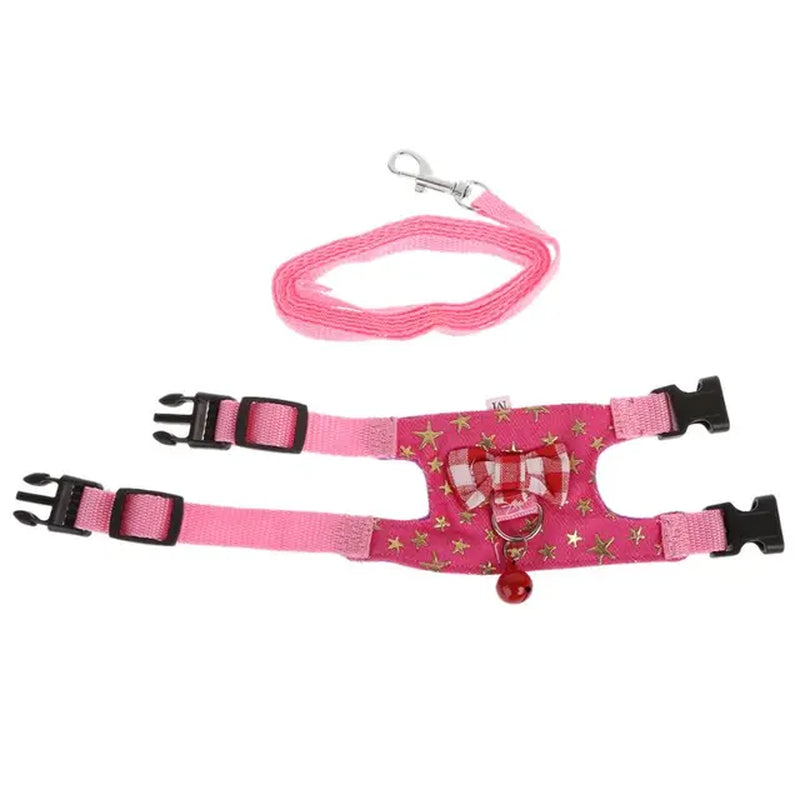 Collars, Leashes, and Harnesses -  Harness Leash Set for Ferret Guinea Pig Small Pet Chest Strap