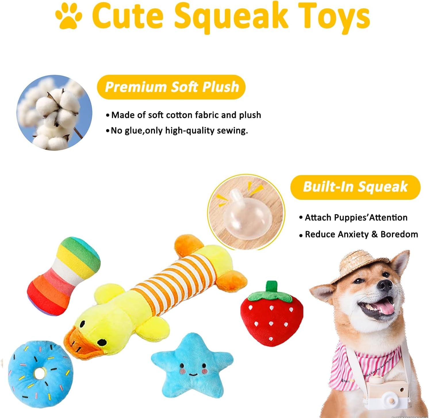  Toy- 23 Pack: Fun, Teeth Cleaning, and Interactive Play