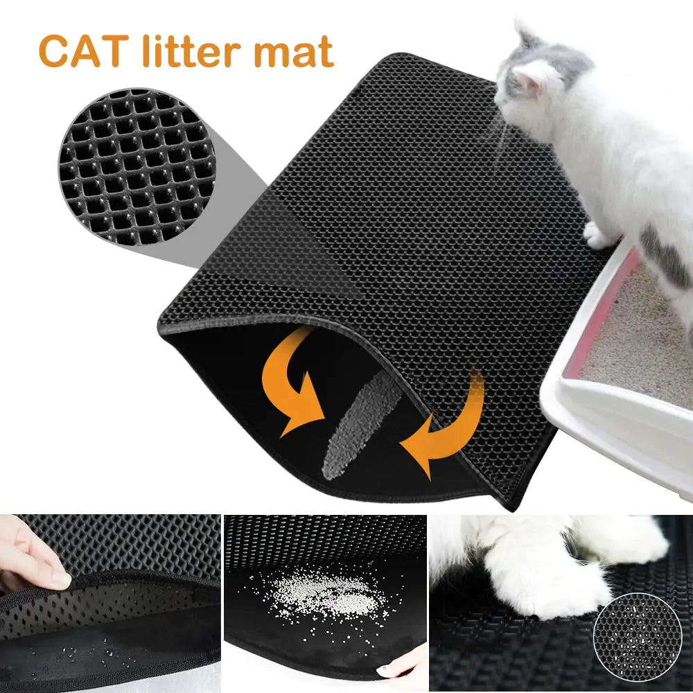 Litter and Litter Accessories - Waterproof and Non-slip Cat Litter Mat