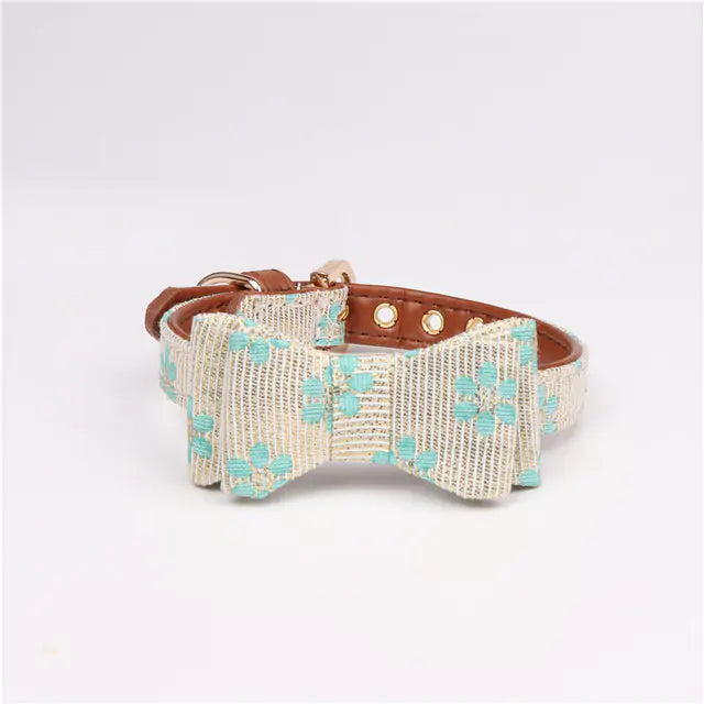 Collars, Leashes, and Harnesses - Cute Bowknot Pets Collars