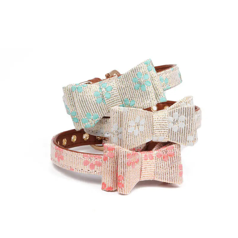 Collars, Leashes, and Harnesses - Cute Bowknot Pets Collars