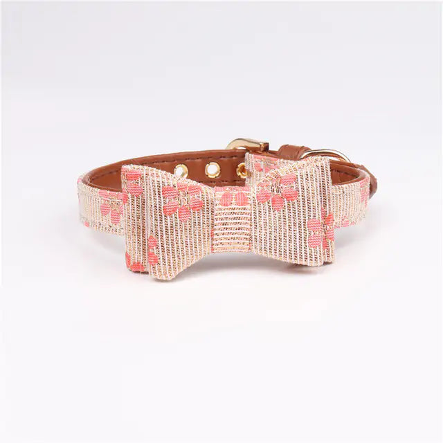 Collars, Leashes, and Harnesses - Cute Bowknot Pets Collars