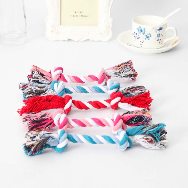 Toy - Cotton Double Rope Knot Pet Toy