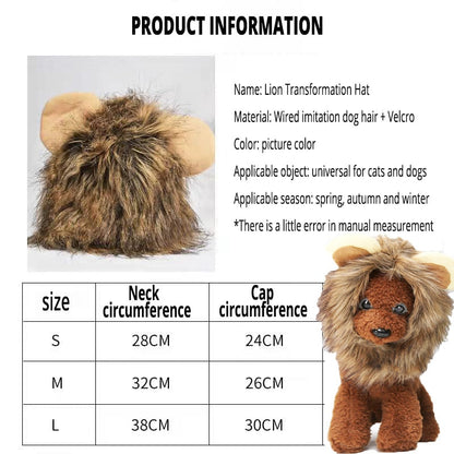 Apparel and Accessories - Lion Mane Cat Costume