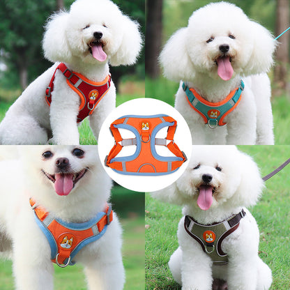 Collars, Leashes, and Harnesses - Reflective Pet Harness And Leash Set